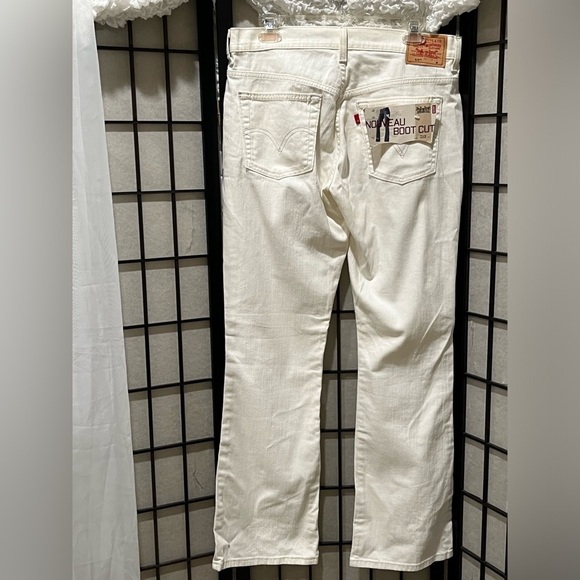 Levi's CREAM Nouveau Boot Cut  515 Jeans, LOW RISE, SLIM FIT, WOMEN SIZE 10 L=M - Picture 6 of 12